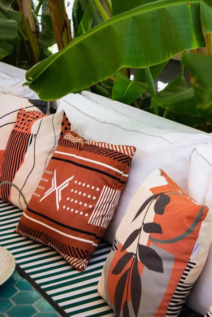 coussins de jardin